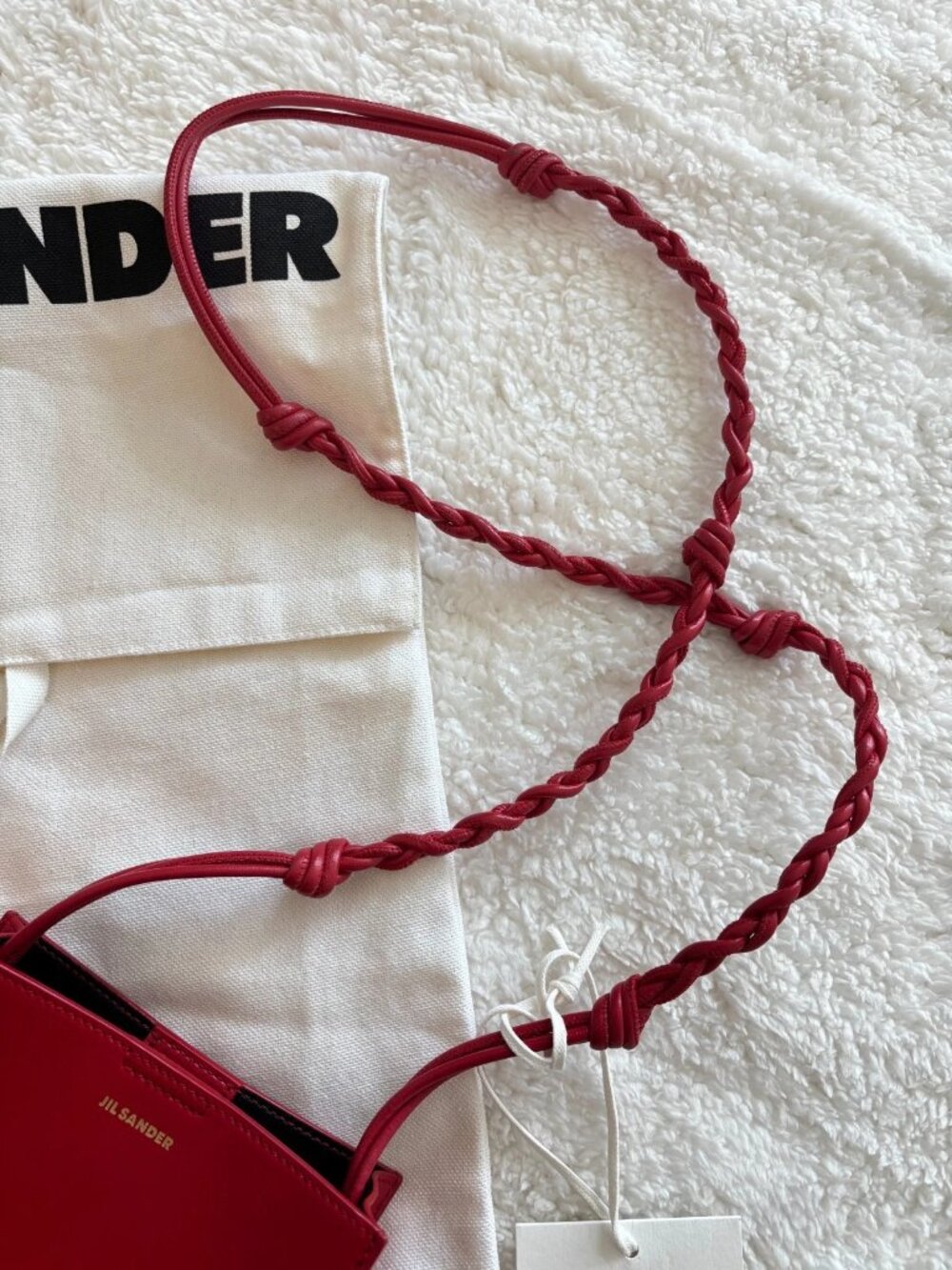Jil Sander Tangle Small Bag in Red - Picture 6 of 11